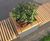 RailRoad recycled steel outdoor cube planter 1