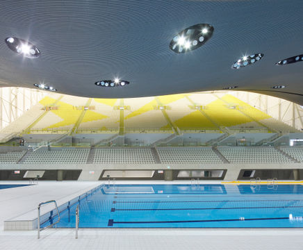 Piping systems at the London 2012 Aquatics Centre 