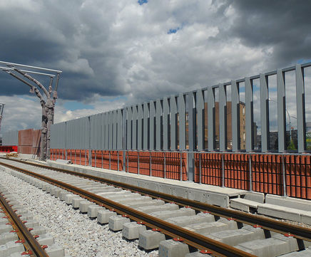 CLEARSoundBlok® ABSORPTIVE acoustic noise barrier