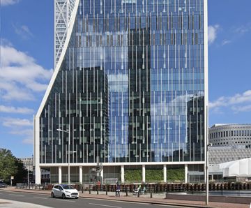 Rain defence louvres for BREEAM Outstanding One Bank Street London