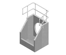 Two piece heavy duty silt trap inlet