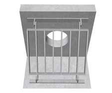 Sloped Trash Screen 60 Degrees