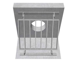 60° sloped trash screens