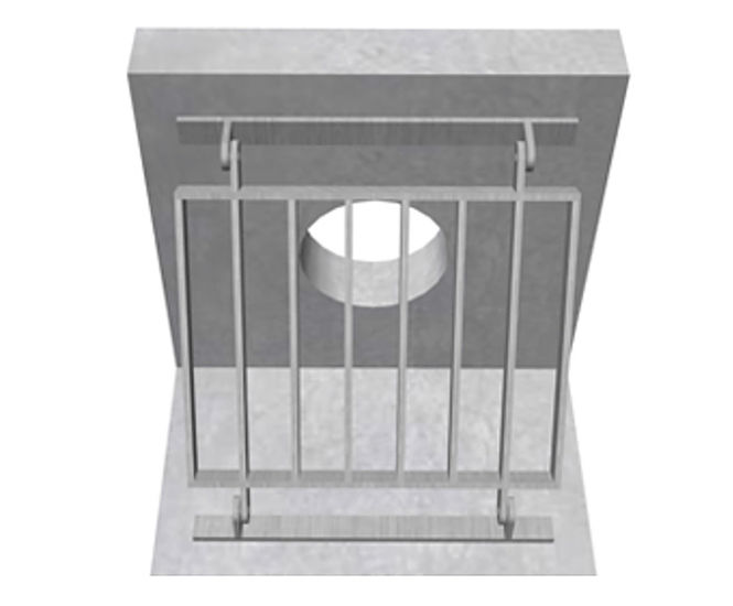 Sloped Trash Screen 60 Degrees