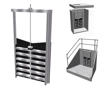 1000mm penstock, HDPE and stainless steel 