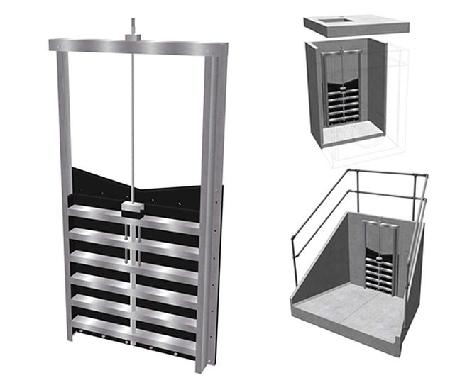 1000mm penstock, HDPE and stainless steel 