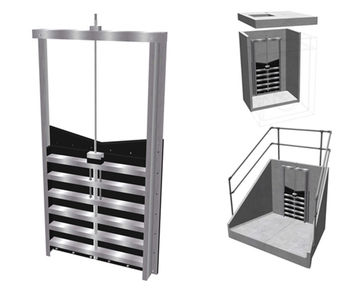 1100mm penstock, HDPE and stainless steel 