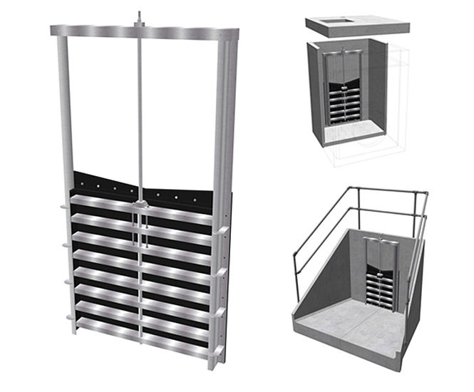1500mm penstock, HDPE and stainless steel 