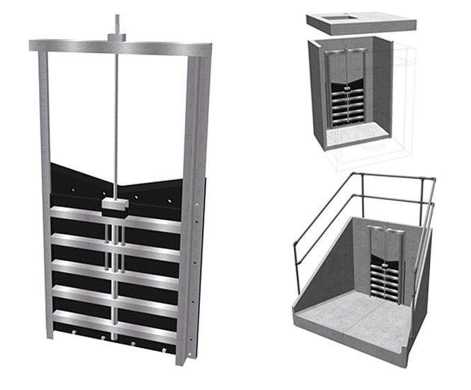 900mm penstock, HDPE and stainless steel 
