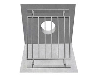 45° sloped trash screens