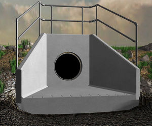 Precast concrete headwalls with factory-fitted options