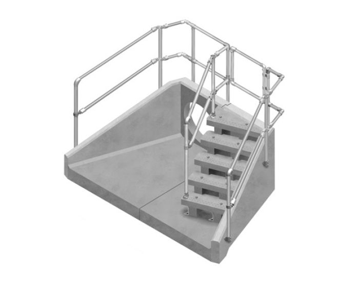 SFA concrete headwalls with precast steps