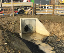 Precast concrete headwalls for new relief road