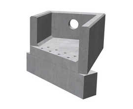 RSFA12 rectangular precast concrete headwall