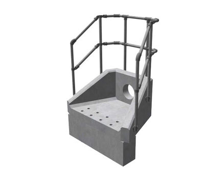 Small precast concrete headwalls