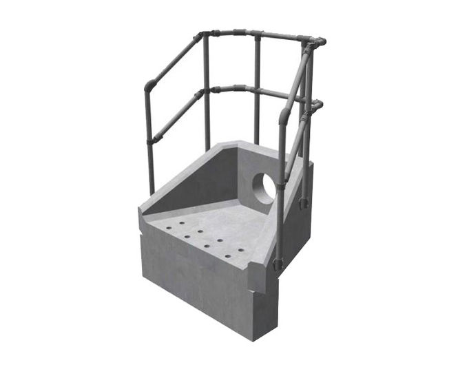 Small precast concrete headwalls
