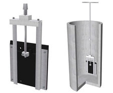 ASA manhole and hydrobrake penstock - 150mm