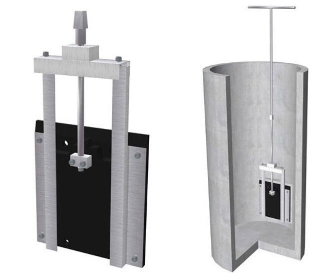 ASA manhole and hydrobrake penstock - 200mm
