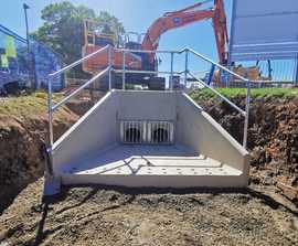 SFA headwalls and outfall safety grilles - Barratt Homes