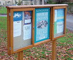 Oak outdoor noticeboards