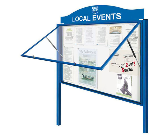 AF58 aluminium noticeboards