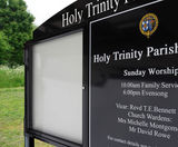 A-Multi aluminium external noticeboards - on this page