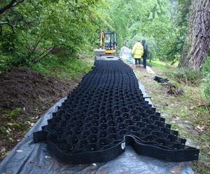 Geoweb® Tree Root Protection - Case Study Bodnant Garden