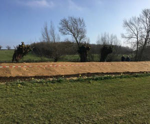 Pre-seeded erosion control for River Stour