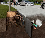 Tree root guiding panels