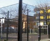 Security fence and bespoke roof for community centre - on this page