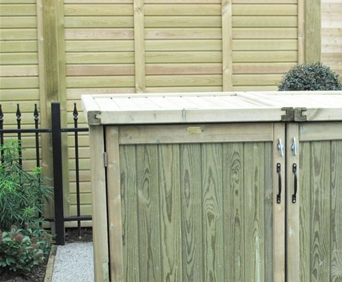 Jakcure® treated softwood wheelie bin stores Jacksons Fencing