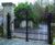 Ornamental arched-top steel gates 2