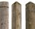 Jakure® treated timber bollards - square/machine rounded 4