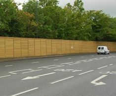 Acoustic perimeter fencing for travellers' site