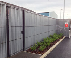 Bespoke perimeter security fencing - BMW service centre