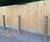 Jakure® treated timber bollards - square/machine rounded 2