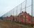 Ball-stop fencing protects housing development 0