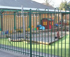 Anti-trap bow top fencing secures school perimeter
