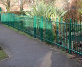 Anti-trap bow top fencing and gates secure infant school - on this page