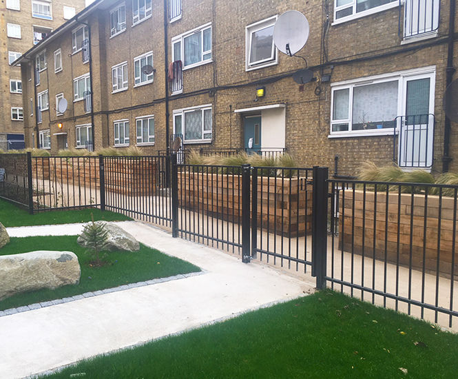 Sentry® Residential railings secure replacement houses
