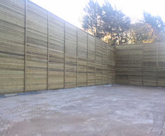 Acoustic fence provides noise reduction for residents