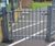 Anti trap bow top playground gate 5
