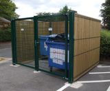Welded mesh with timber façade outdoor storage compounds - on this page