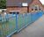 Anti-trap bow-top fencing secures playground environment 2