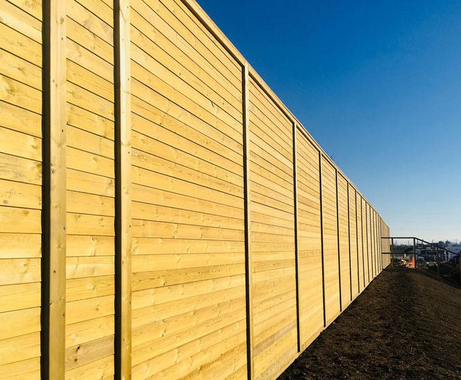 Acoustic fencing for UK's most wildlife-friendly estate