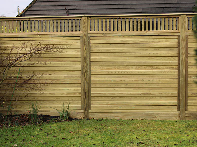 Images for Roman decorative timber fence topper panel