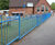 Anti-trap bow top fencing for school playground 0