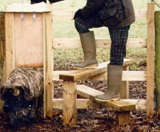 Jakcured timber stile set with dog gate