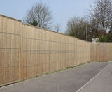 Timber & mesh security fencing protects school boundary - on this page