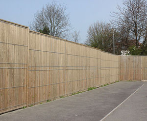 Timber & mesh security fencing protects school boundary